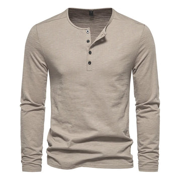 Minimalist Long Sleeve Cotton Tee